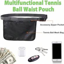 1pc Tennis Bag Storage Bag, Pickleball Bag, Portable Ball Bag, Tennis Ball Picker Bag, Ball Storage Bag, Tennis Bag - Multicolor - View 2