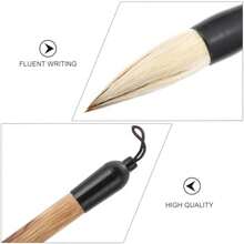TEHAUX Pincel De Escribir, Pinceles De Escritura, Pincel De Caligrafa China, Pluma De Escritura Sumi JaponS, Herramienta De Dibujo Para Acuarela Y Guache Para Principiantes - gris+27x4x4cm - Ver 10
