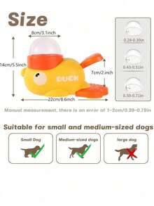 Automatic Pet Feeder Toy In Duck Shape - Interactive Training And Feeding Device, Durable PP Material, Fun Food Dispenser Puzzle, Suitable For Indoor Play And Mental Stimulation - Multicolor - View 10