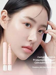 NOVO 遮瑕笔，带高光功能，遮盖黑眼圈、斑点，保湿不卡粉，持久妆效，适合初学者、学生、毕业典礼、派对、生日、日常妆容以及秋冬季妆容。 - 01#奶酪白 - 查看 4