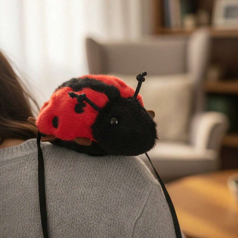 Women Girls Insect Headband Fashionable Cute Ladybug/Butterfly/Bee Hair Accessories For Daily Party - Bọ rùa trên vai - Xem 1