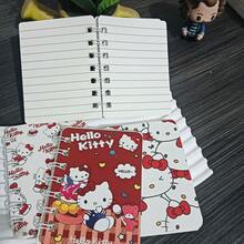 4本Hello Kitty迷你笔记本，Sanrio A7迷你笔记本，可爱迷你笔记本，饰有Melody图案，口袋大小，方便携带，适合作为圣诞节、万圣节、中国新年礼物、派对礼品。也适合学校、文具、节日礼物、返校季、情人节、计划本、口袋日记、笔记本、学生日记本等。 - 查看 4
