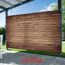 Retro Wooden Wall Background Fabric – Polyester Fiber Photography & Party Decor Fabric – No Electricity Required – Available In Multiple Sizes, Perfect For Festival Party Decor Banners, Suitable For Various Scenarios And Sizes. - Multicolor - View 4