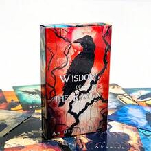 Dark Theme Tarot Card Set, Raven Theme Divination Card Deck, Gothic Mysticism Collectibles, Easy To Interpret Wisdom Divination Theme - Multicolor - View 2