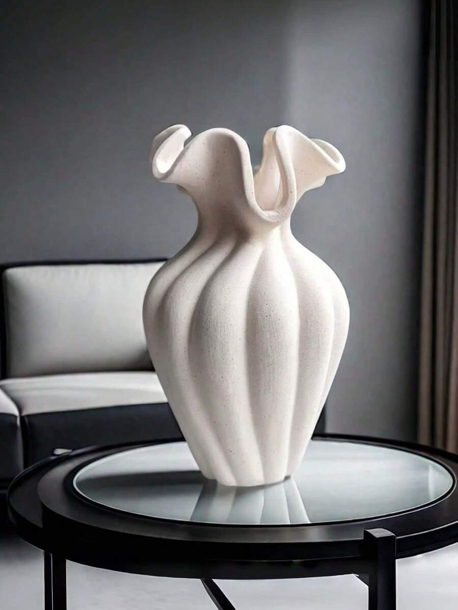 A Vintage Elegant Vase. It Can Be Used As A Flower Container In The Living Room, Placed On A Dried Flower Rack As A Modern Decoration, Or As A Centerpiece On The Dining Table. It Can Hold Fresh Flowers Or Artificial Flowers, And Is An Ideal Decoration For Coffee Tables, Desks, And Living Rooms. Suitable For Room Decor, Home Decor, And Autumn Decor. Vase - Multicolor - View 1