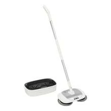gladney Cordless Electric Mop With Dual Spinning Scrubber, 180° Rotating Head, 150 RPM, 100 Minutes Runtime, LED Light, Automatic Cleaning Bucket, Ideal For Home Cleaning - Bạc - Xem 10
