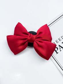 1件新款丝绸面料创意时尚蝴蝶结可折叠慵懒手机支架