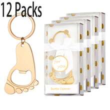12件套开瓶器钥匙扣,适用于婴儿派对、生日派对、送礼、情人节、厨房和酒吧用品、派对礼品 - 彩色 - 查看 17