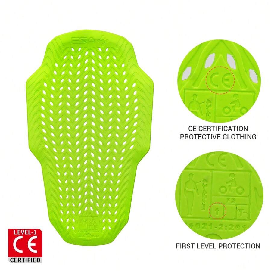 1件摩托车胸背护具骑行背部保护垫摩托车CE认证护具背部护具赛车内衬盔甲背部防护装备护垫摩托车防护配件骑行必备男女骑行者礼物