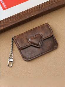 油蜡PU皮复古零钱包，一款奢华便捷的迷你包，男女皆宜。多卡位设计，防磁，可用作卡包、证件套、二合一钱包、迷你钱包、零钱包，复古风格，油蜡皮零钱包，高端精致便捷的迷你包，男女通用多卡位防磁卡包，证件套二合一钱包。 - 彩色 - 查看 7