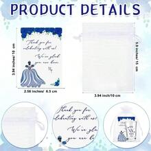 Quinceanera Party Favors Guests Quinceanera Acrylic Shot Glasses Thank You Cards With Organza Bags Mis Quince Anos Sweet 15 Birthday Party FavorsRed - Xanh lam + 25 - Xem 4