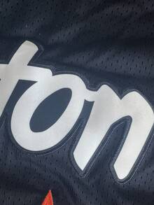 男士34码蓝色棒球衫休闲短袖刺绣拼接V领纽扣T恤派对运动上衣