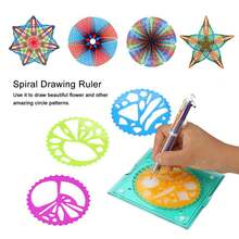 Children's Creative Kaleidoscope Drawing Set With Multicoloured Pens, Lightweight And Durable Art Drawing Tool That Stimulates Imagination And Makes An Ideal Educational Gift For Children.