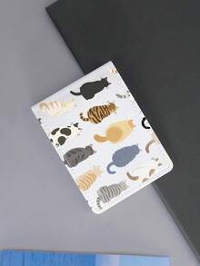 1 pieza Estuche para licencia de conducir/tarjeta de identificación con diseño de gato lindo, billetera compacta para tarjetas de crédito/licencia, para guardar documentos del vehículo, tarjetas de identificación/tarjetas de visita/tarjetas de regalo/monedas, estuche de tarjetas con múltiples ranuras, adecuado para conductores y personas de negocios - Patrón B - Ver 10