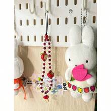 Handmade Beaded Camera Strap, Keychain, Phone Lanyard Charm For IPhone - Red - View 6