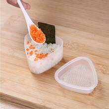 1/2pcs Sushi Mold, Triangle Sushi Mold, Creative Rice Ball Mold, Portable Outdoor Sushi Bento Box, Picnic Lunch Box, Kitchen Tool, Kitchen Accessory - Multicolor - View 4