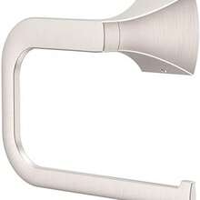 Anillo para Toalla de Baño Bruxie, Montaje en Pared con Tornillos Ocultos, Acabado en Níquel Cepillado, Incluye Guía de Instalación para Paneles de Yeso o Pernos - como se muestra en la figura - Ver 2