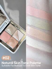 JUDYDOLL CLOUD-TOUCH CONCEALER PALETTE, 5-Color Concealer Palette, Natural Skin Tone, Covers Blemishes - #02 Natural Skin Tone Palette - View 8