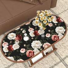 一卷色彩缤纷的花卉壁纸，饰有盛开的花朵，精致的室内装饰膜，适用于装饰客厅和卧室，各种房间墙面装饰，家居墙面翻新壁纸，易于安装，手工工艺膜 - 彩色 - 查看 7