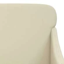 vidaXL Sessel Creme 63x76x80 cm Kunstleder - Hellgelb - Übersicht 4