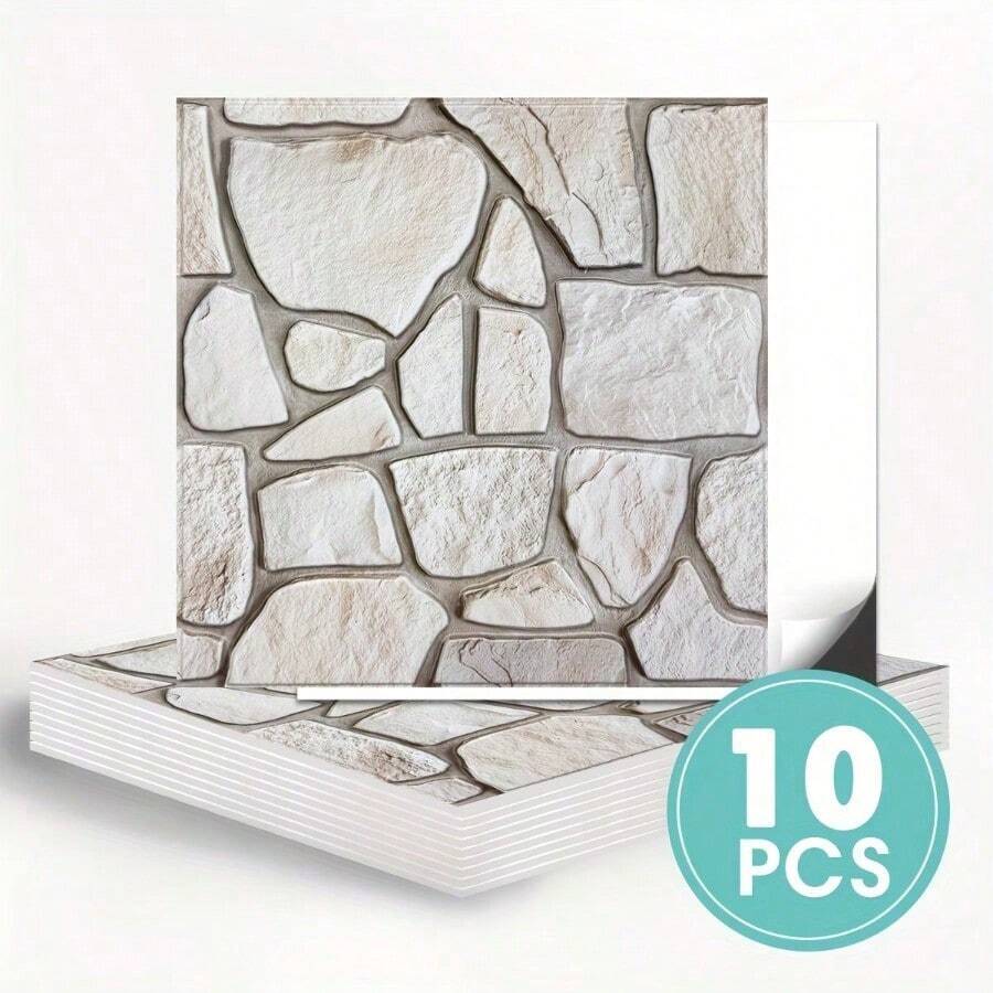 3D Wall Panels - Xám trắng - Xem 1