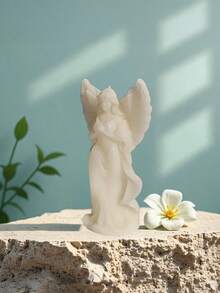 1pc Angel Shaped Handmade Candle, Suitable For Home Decor, Church, And Gifts - Multicolor - View 11