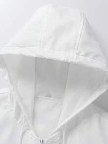 بدلة رياضية للرجال للربيع والخريف مع جاكيت ذات كابوشون، تصميم مطبوع، خصر بسحاب، بنطلون طول الكاحل مناسب للأنشطة اليومية والترفيهية والرياضات الخارجية كالجري والتخييم والتنزه والدراجات، طقم مكون من قطعتين. - الأزرق - مشاهدة 9