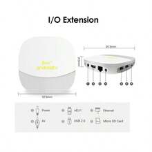 Q96 OHP 64GB安卓14电视盒，全志H313芯片，支持WiFi 6、4G/5G网络、8K/4K AV1全高清播放、语音控制、OTA IPTV机顶盒 - 英規插(220-240V) - 查看 11
