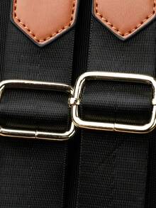 Anti-Theft Tassel Retro Nylon Flap Backpack For Women, Multi-Functional Stylish Day Bag, Multi-Pocket Lightweight Travel Bag, Large Capacity Simple School Bag, Convenient Book Bag, Suitable For Students, Nurses, Teachers, Business People, Travel And Vacation, Business Trips, Daily Commuting, Shopping, Office, Dating, Hiking, Training, Work, Birthday Gifts, Holiday Gifts - Multicolor - View 9