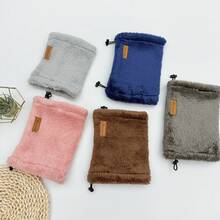 Warm And Noise-Canceling Earmuffs, Pet-Soothing And Stress-Relieving Headbands, Plush And Frost-Proof Dog Ear Caps, Double-Layered Thickened Dog Scarves And Neck Warmers - Dark Grey - View 4