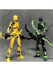 Titan 13 Posable Action Figure Set - Complete T13 Robot Figurine, 3D Printed Collectible Doll, Suitable For Desktop Decor And Display, Decorative Ornament, Small Desktop Robot, Space Robot, Zoro. (Color, Style, Accessories Shipped Randomly) - Multicolor - View 7