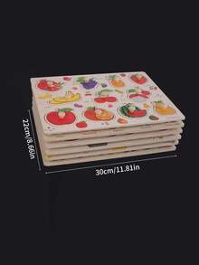 Enhanced Thematic Education Geometric Puzzle Board, A Fun And Affordable Handheld Puzzle Development Tool. This Toy Helps With Shape Matching Training And Improves Hand-Eye Coordination, Making It Very Suitable For Boys And Girls To Use During The Back-To-School Season. - Multicolor - View 7