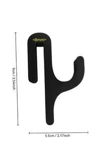 2pcs Shower Door Hooks, Suitable For Frameless Glass Doors Under 8mm, Can Be Used To Hang Bathrobes, Pajamas, Towels, Clothes And Bathroom Accessories - Easy Installation, No Drilling Required, Can Be Used As Towel Rack, Bathrobe Hanger, Towel Storage Rack, Simple Design, Modern Bathroom Accessory, Sturdy Structure, Lightweight And Portable, Wall-Mounted Installation, Helpful Home Storage Solution, Suitable For Apartment Residents - Multicolor - View 3