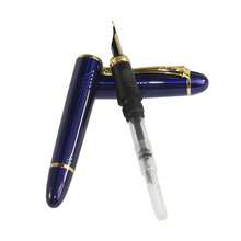 Gullor Jinhao 450 Normal Nib Fountain Pen Dark Blue With 5 Color Ink Cartridges - 正色-深藍色 - 查看 5