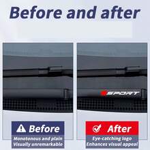 2 Pcs Car Windshield Stickers Waving Rear Wiper Stickers Are Available For All Car Models - A - View 5