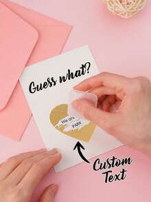 1pc Customized Text Scratch Card, Customized Message Card, Customized Surprise Scratch Card, Customized Card, Personalized Text Scratch Card, Personalized Card, Scratch To Reveal Text, Secret Message Card, Birthday Card, Surprise Card, Scratch To Reveal, Create Your Own Scratch Card, Suitable For Valentine's Day, Mother's Day, Father's Day, Birthday, Graduation Ceremony Or Anniversary - Multicolor - View 7