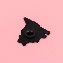 SIX SEVEN Quotes Enamel Pin Cute Animals Dog Raccoon Brooch Pin Lapel Pins Badge On Backpack Clothing Accessories Funny Jewelry Gifts - Black - View 5