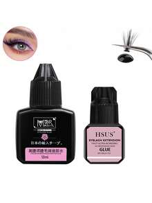 12ml Personal Eyelash Glue, Long-Lasting, Odorless, Waterproof Eyelash Extension Glue - Lasts Up To 45 Days, Odorless, Non-Irritating, Hypoallergenic Formula - Suitable For Home Use, Quick Drying Strong Eyelash Glue, Long-Lasting DIY Eyelash Glue - Black - View 20