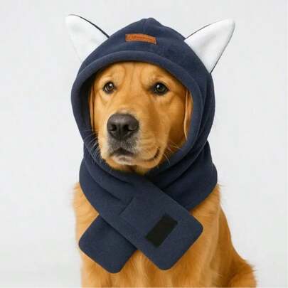 Pet Dog Hat, Outdoor Windproof Warm Headcover, Comfortable Pet Neck Warmer, Pet Supplies