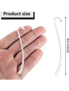 10 chiếc bookmark kim loại trống, bookmark mặt dây chuyền trang sức tự làm, vật liệu thủ công dành cho người yêu sách. - Nhiều màu - Xem 3