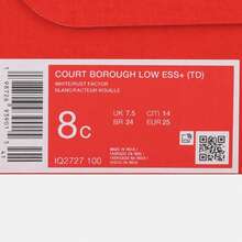 Nike Toddler COURT BOROUGH LOW ESS+ (TD) Casual Low-Top Sneakers IQ2727-100 - Mocha Brown - View 6