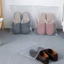 10pcs Portable Travel Shoe Bags, Space-Saving Dust-Proof Storage Bags, Moisture-Proof Zipper Shoe Bags, Waterproof Drawstring Pockets, Wardrobe Dust-Proof Organizer Bags, Unisex Travel Shoe Bags, Ideal For Travel, Cruise, Vacation Shoe Storage And Protection. Travel Organizer Drawstring Shoes Pouch Shoes Cover For Men For Women Packing Cubes Travel Essential Cruise Essentials Holiday Essential - Clear - View 5