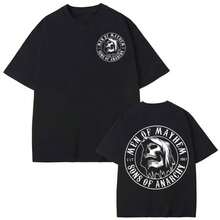 Camiseta con estampado de TV Play Sons of Anarchy para hombres y mujeres, ropa gótica retro, camiseta de manga corta, moda casual de verano, camisetas sueltas - Negro - Ver 1