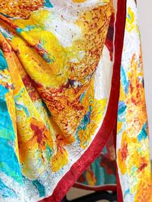 Bộ váy áo Kaftan in hoa thanh lịch dành cho nữ cỡ lớn, kiểu dáng rộng rãi, kèm khăn trùm đầu. Đây là lựa chọn lý tưởng để tạo nên vẻ ngoài thanh lịch, với thiết kế tinh tế, phù hợp cho kỳ nghỉ, đi biển và mặc hàng ngày. Mùa xuân. - Nhiều màu - Xem 2