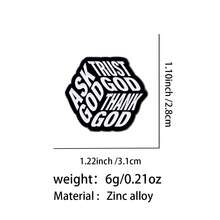 'THANK GOD' Phrase Enamel Pin Funny Quotes Brooch Pines Lapel Pins Badge On Backpack Clothing Accessories Jewelry Friends Gifts