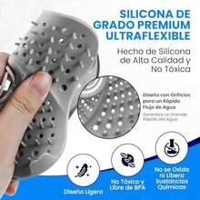 Set de 4 Tapones de Drenaje de Silicona con Ventosa, Cuadrados, Cubierta para Desagüe de Suelo, Atrapa Pelos y Bloquea Olores, Ideal para Ducha, Bañera, Cocina o Lavabo - como se muestra en la figura - Ver 4