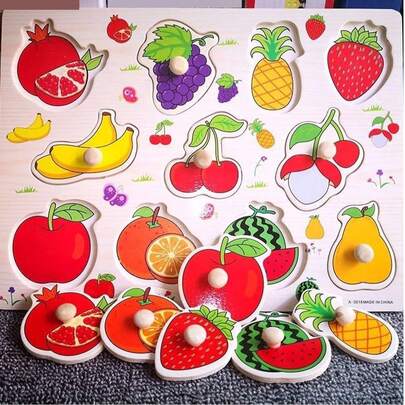 Enhanced Thematic Education Geometric Puzzle Board, A Fun And Affordable Handheld Puzzle Development Tool. This Toy Helps With Shape Matching Training And Improves Hand-Eye Coordination, Making It Very Suitable For Boys And Girls To Use During The Back-To-School Season.