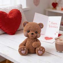 Wax Product Mold Cute Bear With Heart Paw Silicone Mold - DIY Aromatherapy Wax Melts & Decorative Candles Tool, Ideal For Valentine's Day, Mother's Day, Christmas, Birthday & Anniversary Decor/Gifts, Reusable Easy Demold - Seated Bear With One Clenched Fist Mold - View 7