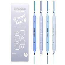 4支/套荧光笔，粉色/绿色/紫色，水性双头设计，护眼，适合学生使用，可用于课堂标记、艺术创作、手工制作、贺卡制作，也是复活节和返校季的理想礼物。 - 彩色 - 查看 11