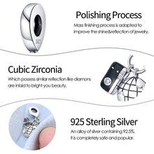 1PC 925 Sterling Silver Globe Airplane Luggage, Airplane Travel Map, Pink Bow Red Bus, Pink New Adventure, Freeze Beautiful Moments Camera, Cute Cat Camera, Sweet Departure, Red Luggage, Summer Vacation Travel Plane Luggage Sun, Travel Two Pieces Set, Heart-Shaped Luggage Handbag Pendant, DIY Bracelets, Necklaces And Other Jewelry, Perfect Gift For Friends' Birthdays And Holidays